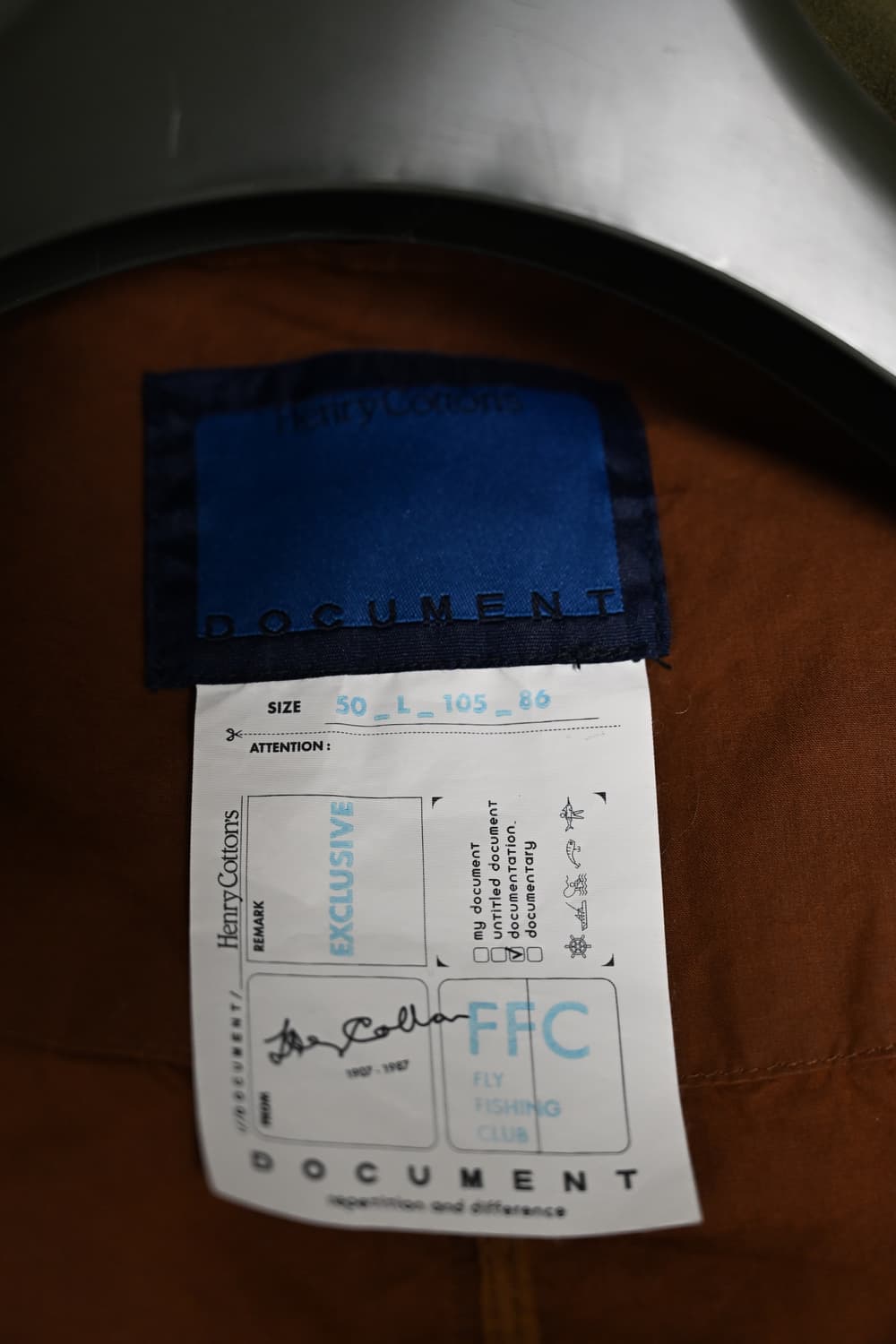 [105] 헨리코튼 FFC x 도큐먼트 왁스드 브리티시 코튼 피싱 자켓 상품이미지6
