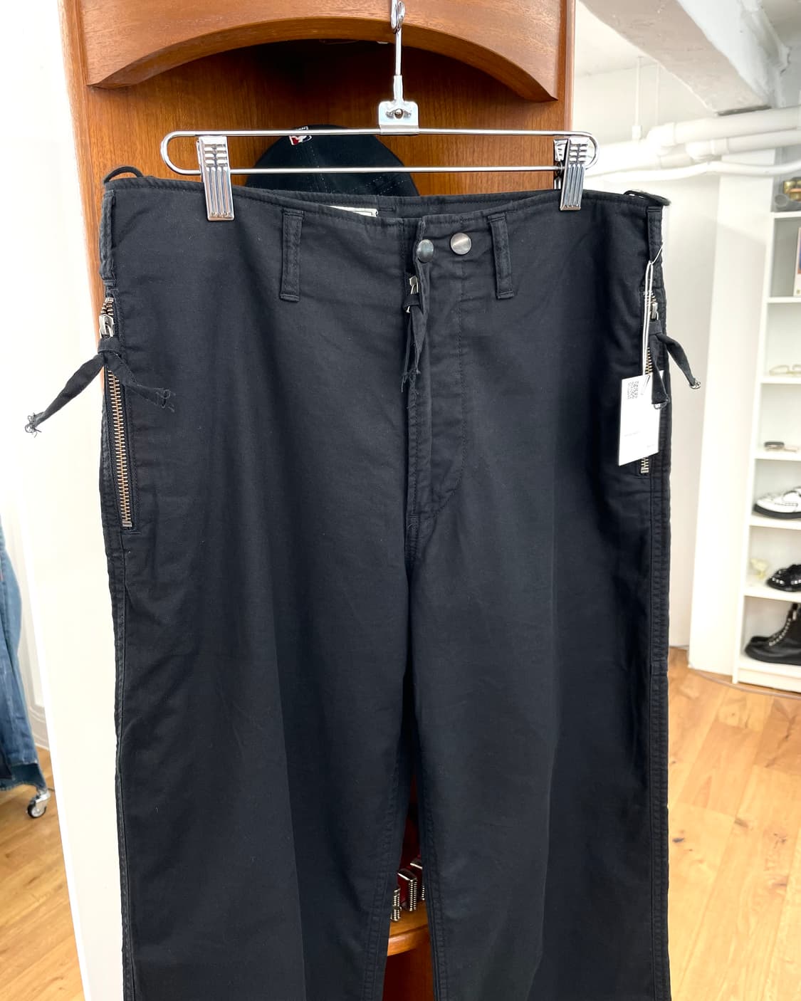 [S] 엔할리우드 블랙 코튼 팬츠 상품이미지5