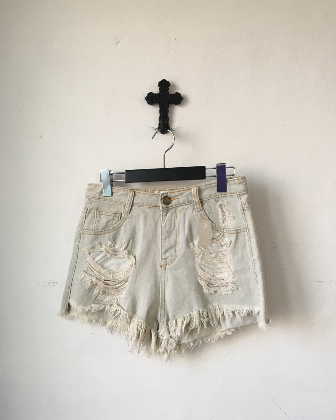 Damage denim short 상품이미지1