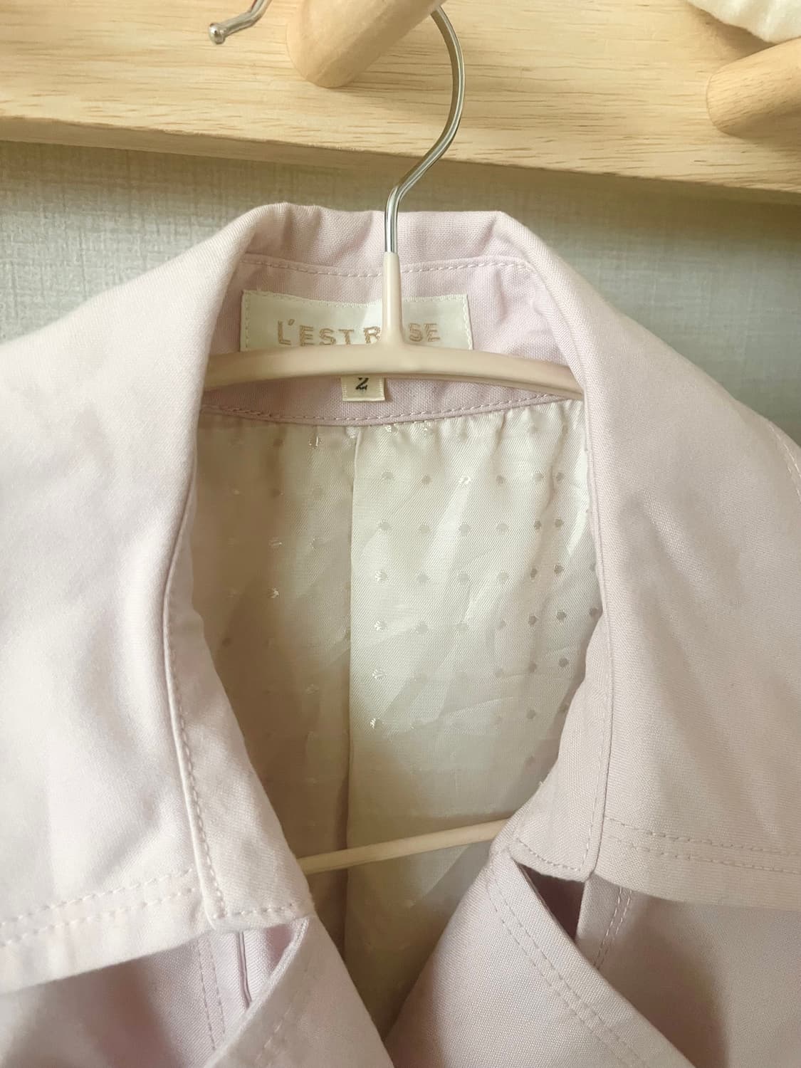 모리걸 빈티지 레스트로즈 핑크 트렌치코트 🌸🎀💗 상품이미지2