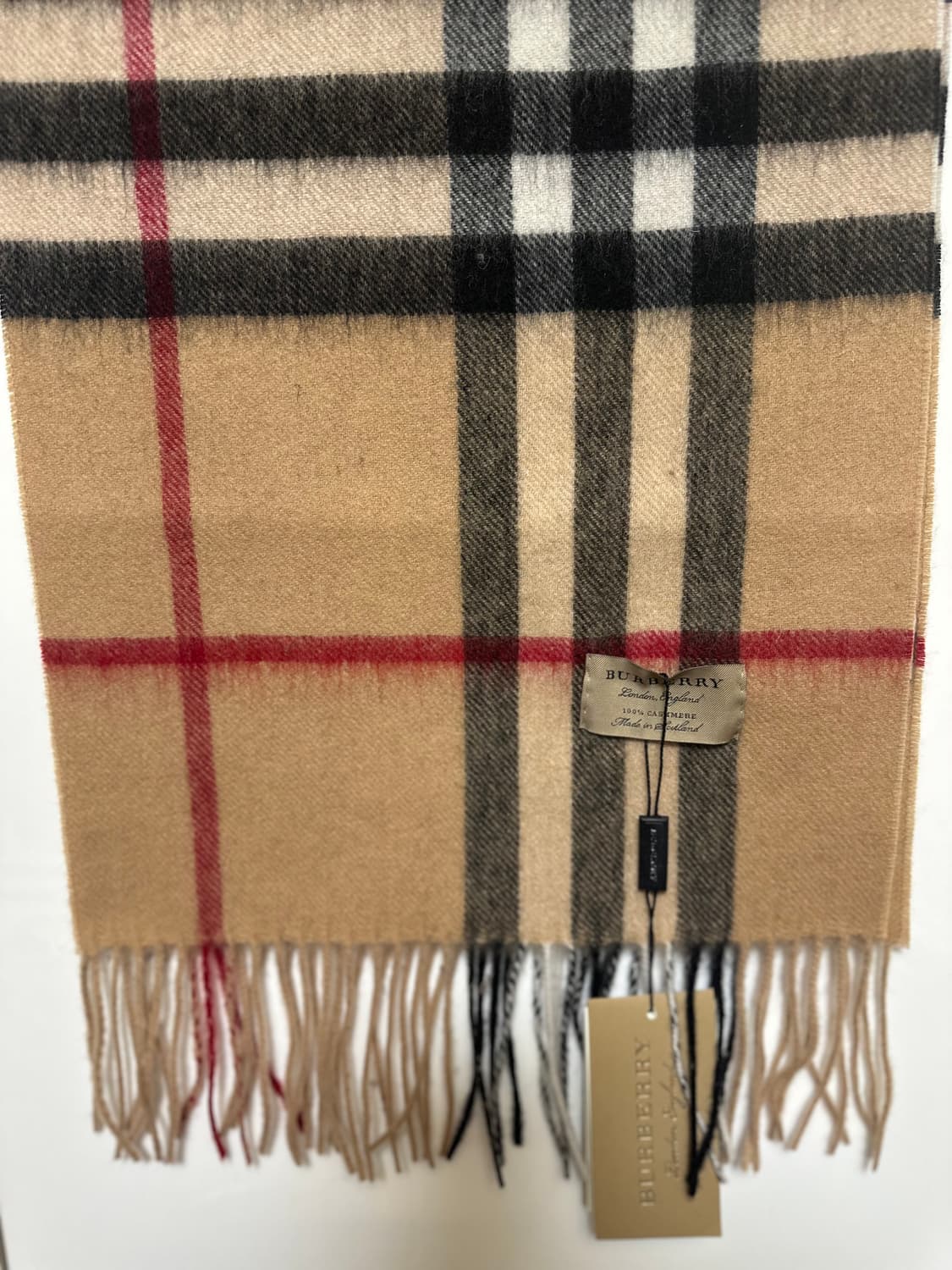 버버리 캐시미어 머플러 진베이지 남여공용 상품이미지2