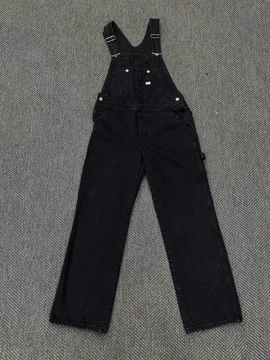 Lee 리 흑청 데님 오버롤 멜빵팬츠 상품이미지1