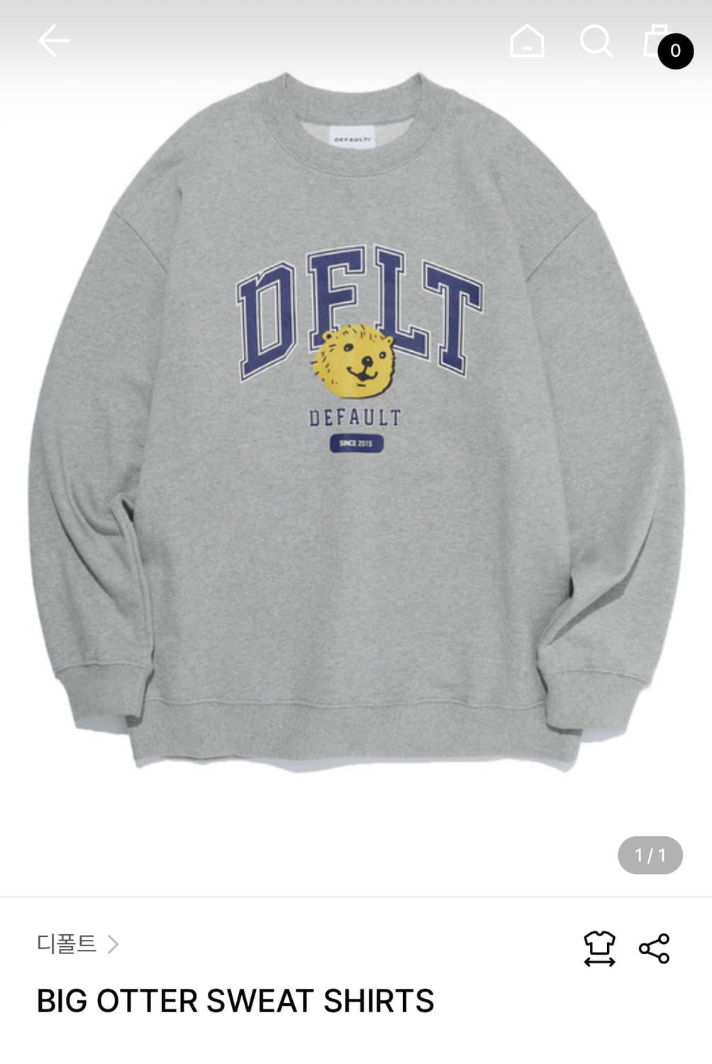 DFLT 맨투맨 상품이미지1