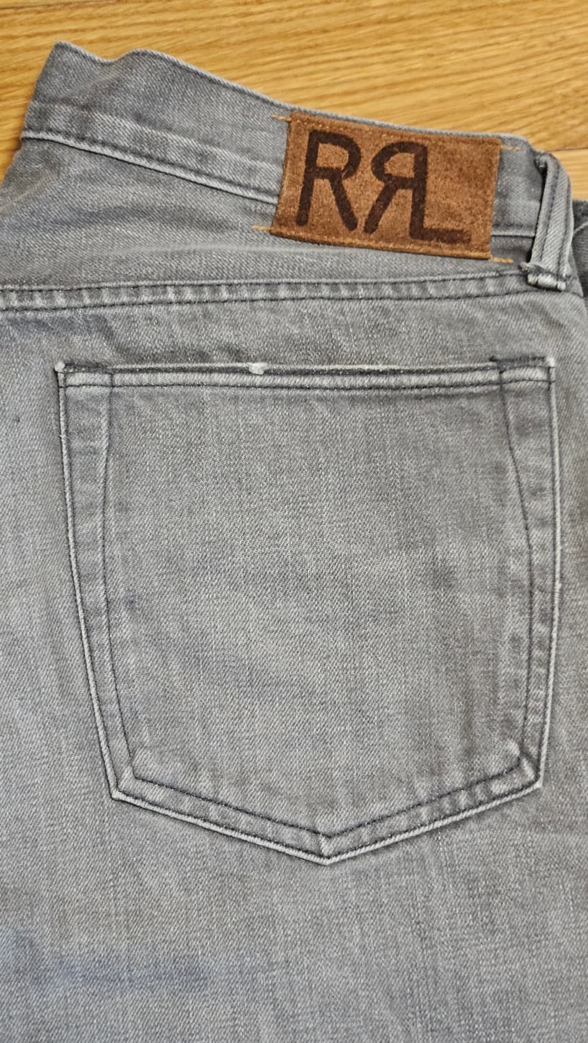 RRL Grey Selvage Straight Leg  Jeans 34 상품이미지5