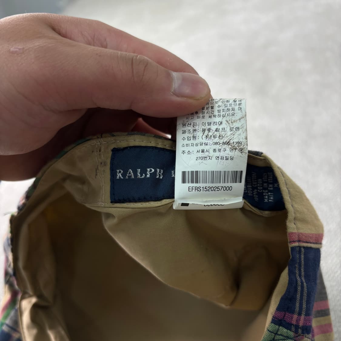 폴로랄프로렌 체크 헌팅캡 상품이미지5