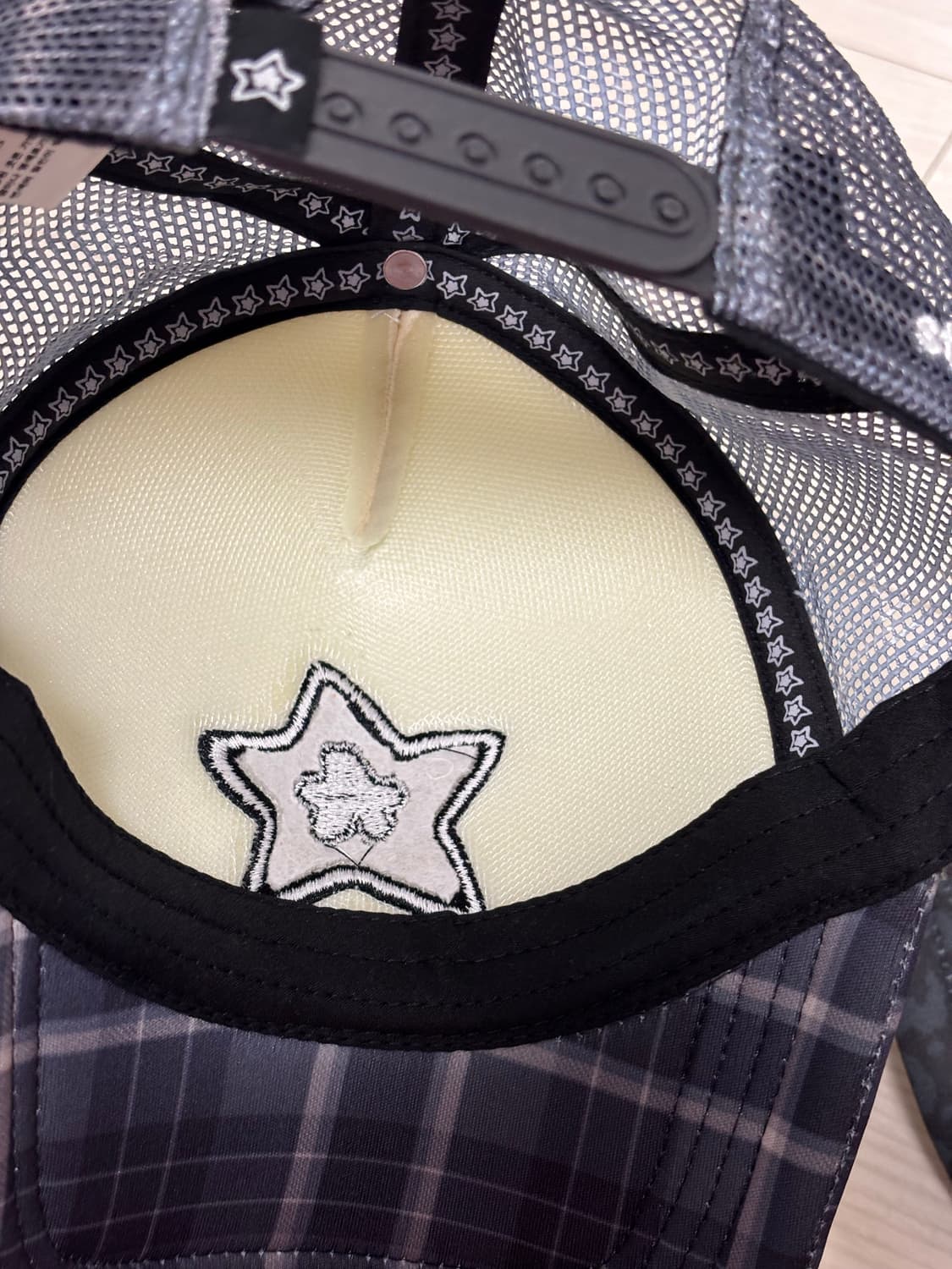 스타팀 트러커햇 체크 블루 2024 상품이미지3