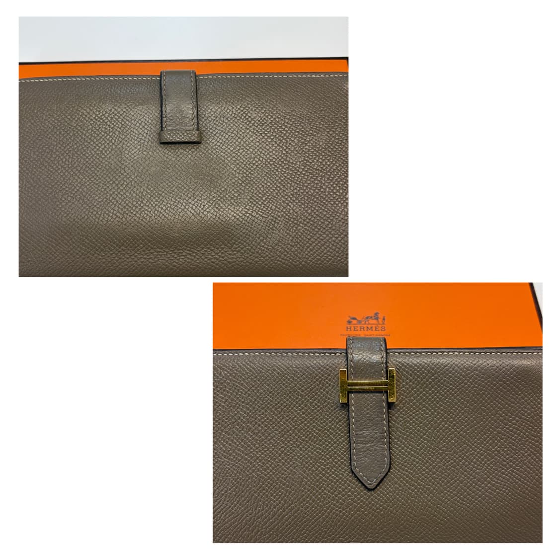 에르메스 베안 장지갑 에토프 금장 상품이미지8