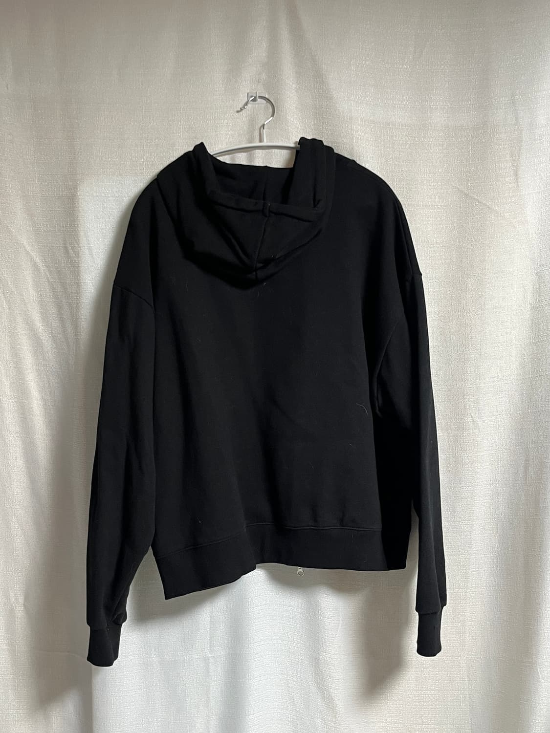 공용 이스케이프프롬 밀키웨이 크롭 후드집업 블랙 L 상품이미지6