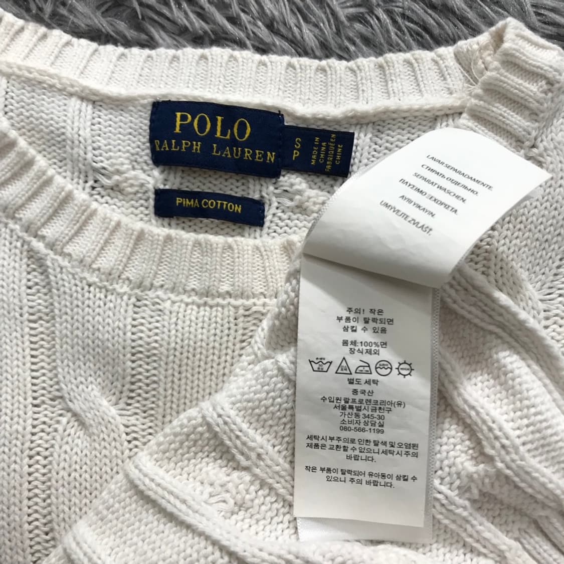 [여성 S] 폴로(POLO)랄프로렌 피마코튼 반팔 니트@135 상품이미지6