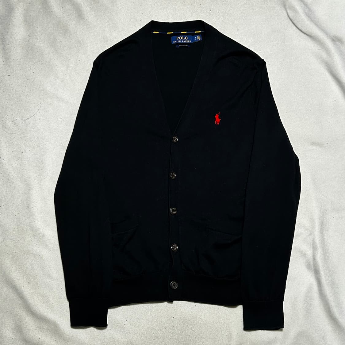 S 폴로랄프로렌 피마 코튼 블랙 가디건 상품이미지2