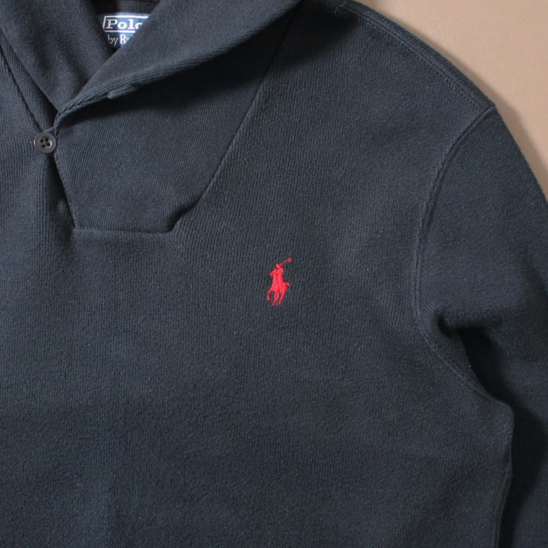 Polo 폴로 랄프로렌 넥카라 블랙 니트 상품이미지3