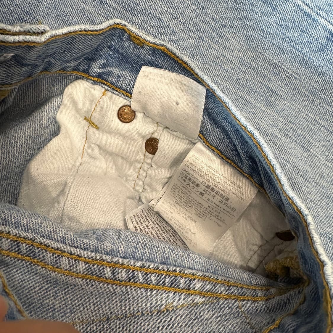 리바이스 정품 501 데님 팬츠 상품이미지5