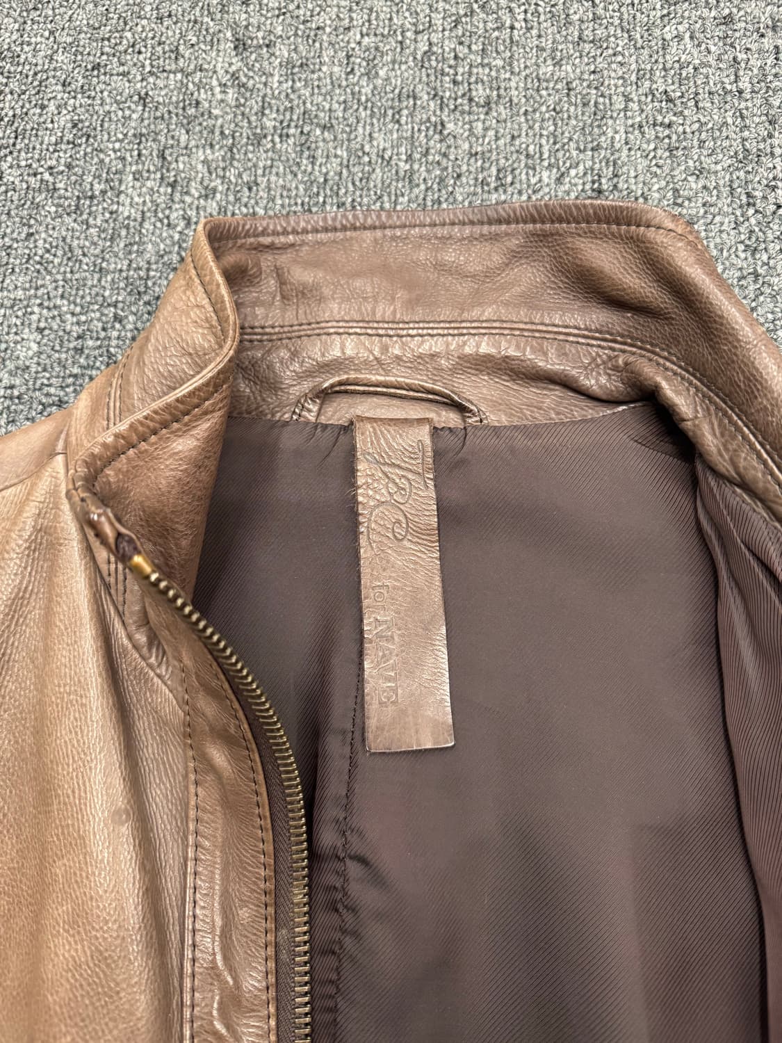 Japanese Brand NAVE 빈티지 여성 투웨이 가죽 자켓 상품이미지3