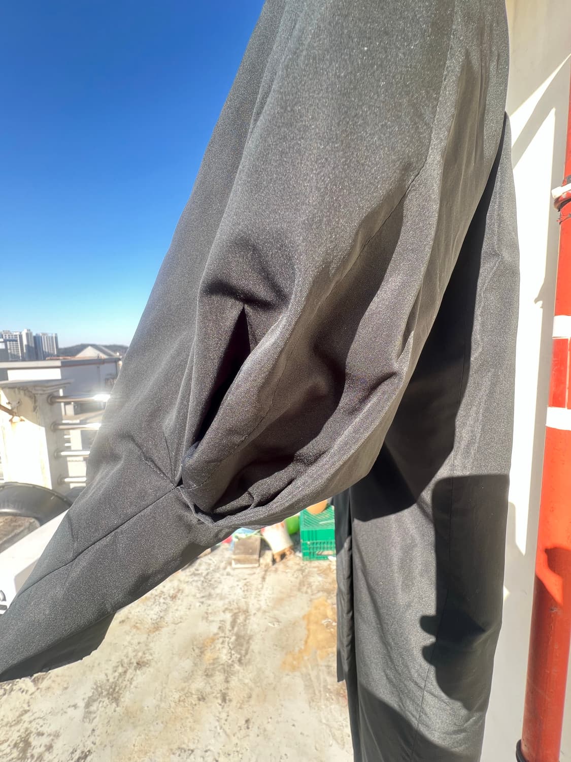 [Archive] 90s 겐조 프랑스제 실크 혼방 랩 코트 상품이미지5