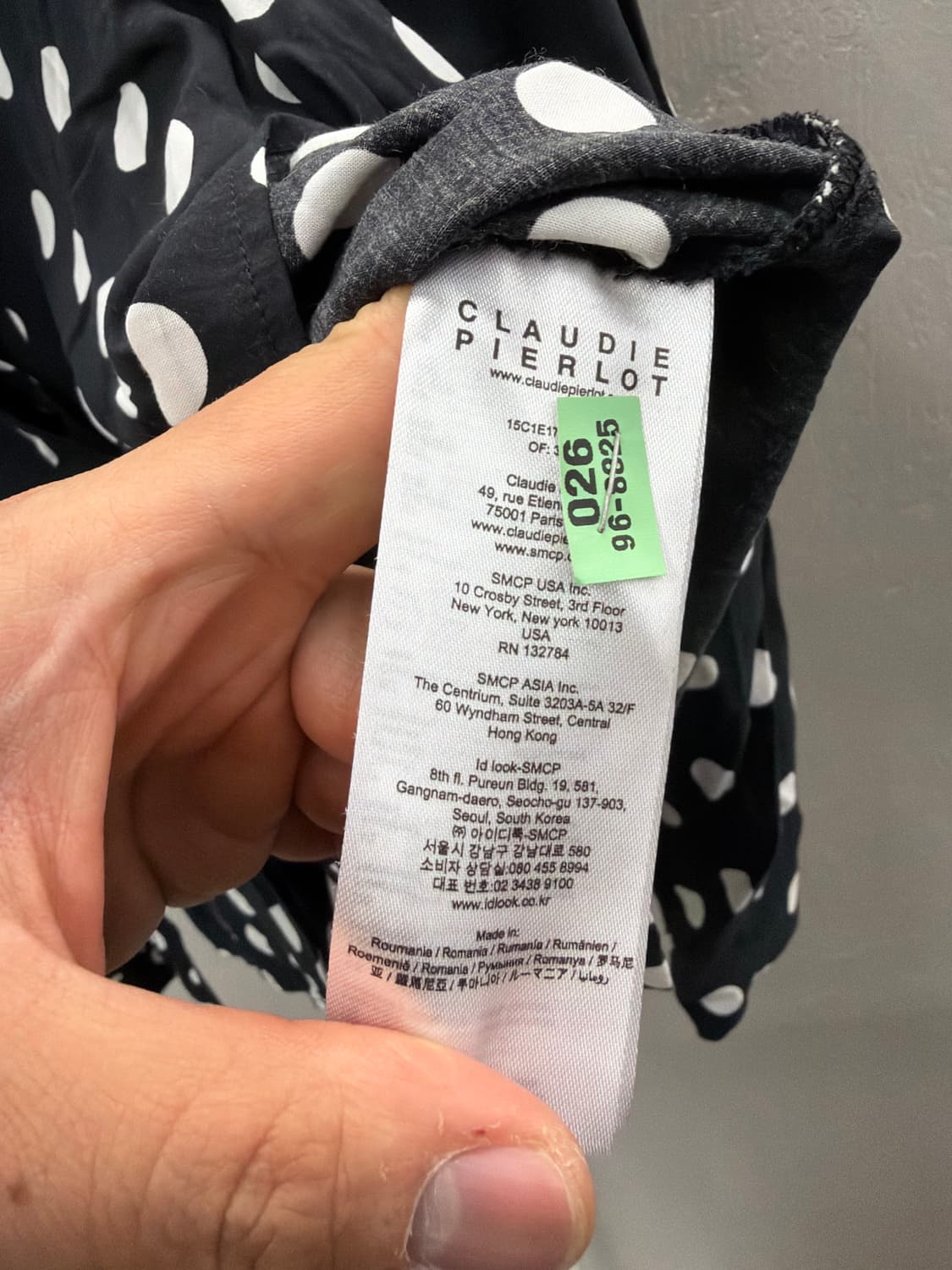 끌로디피에로 도트 블라우스 36 상품이미지4