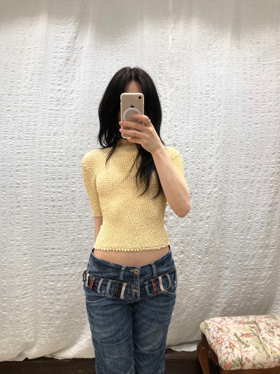 Popcorn Half Sleeve Knit 상품이미지1