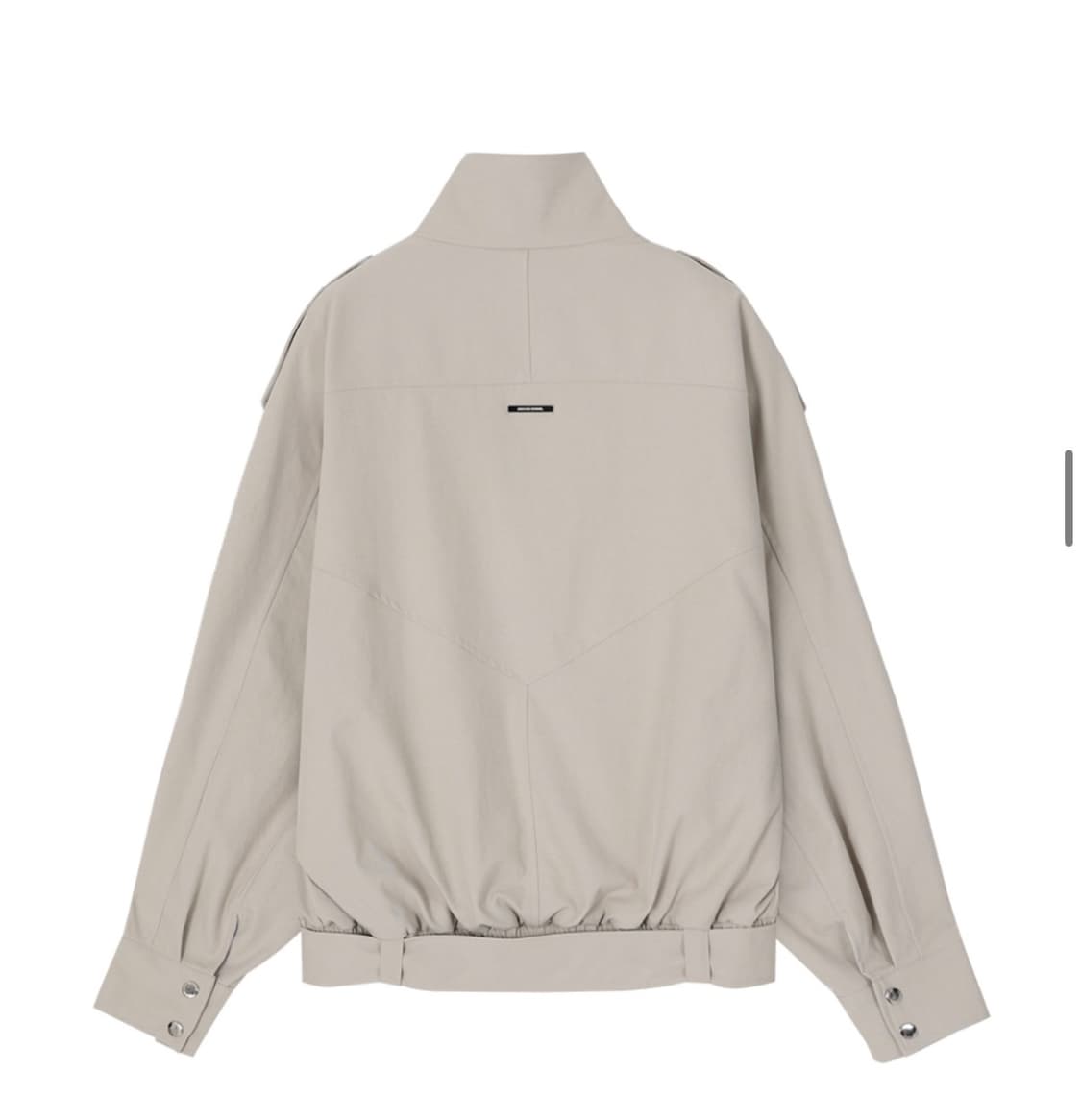 크랭크 하이넥 벨티드 블루종 자켓 상품이미지3