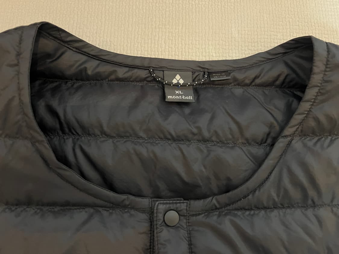 몽벨 수페리어 다운 라운드넥 800필 긴팔 경량패딩(블랙) XL 상품이미지3