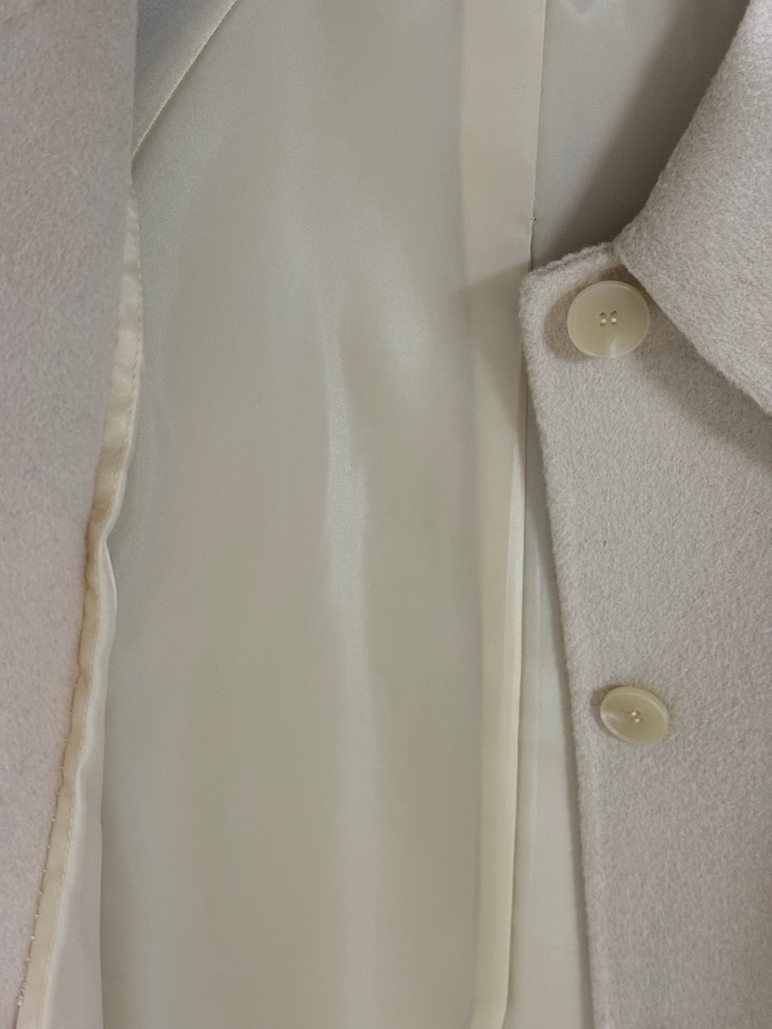 울 혼방 아이보리 숏 자켓 상품이미지4