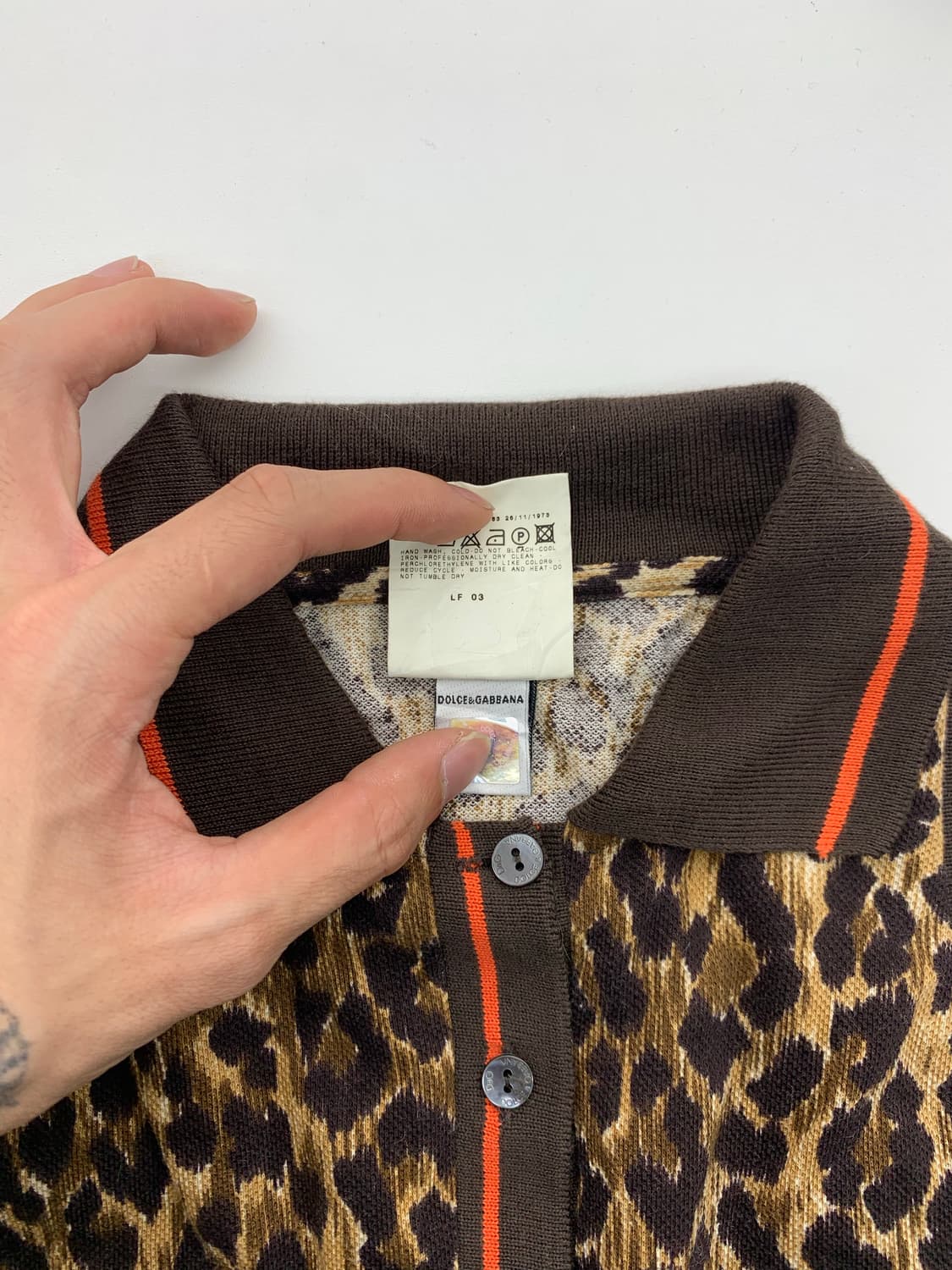 돌체앤가바나 레오파드 카라 슬리브리스 상품이미지8