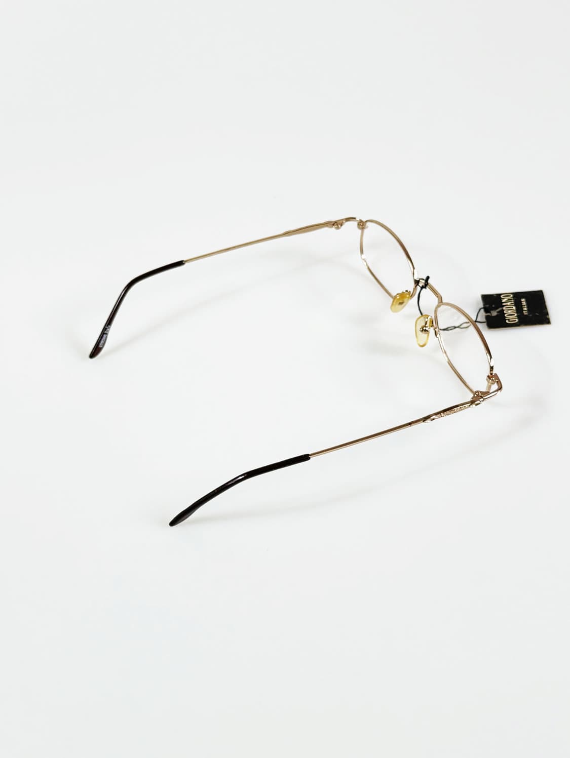 90s GIORDANO 골드 슬림 오벌 메탈 프레임 빈티지 안경 상품이미지5