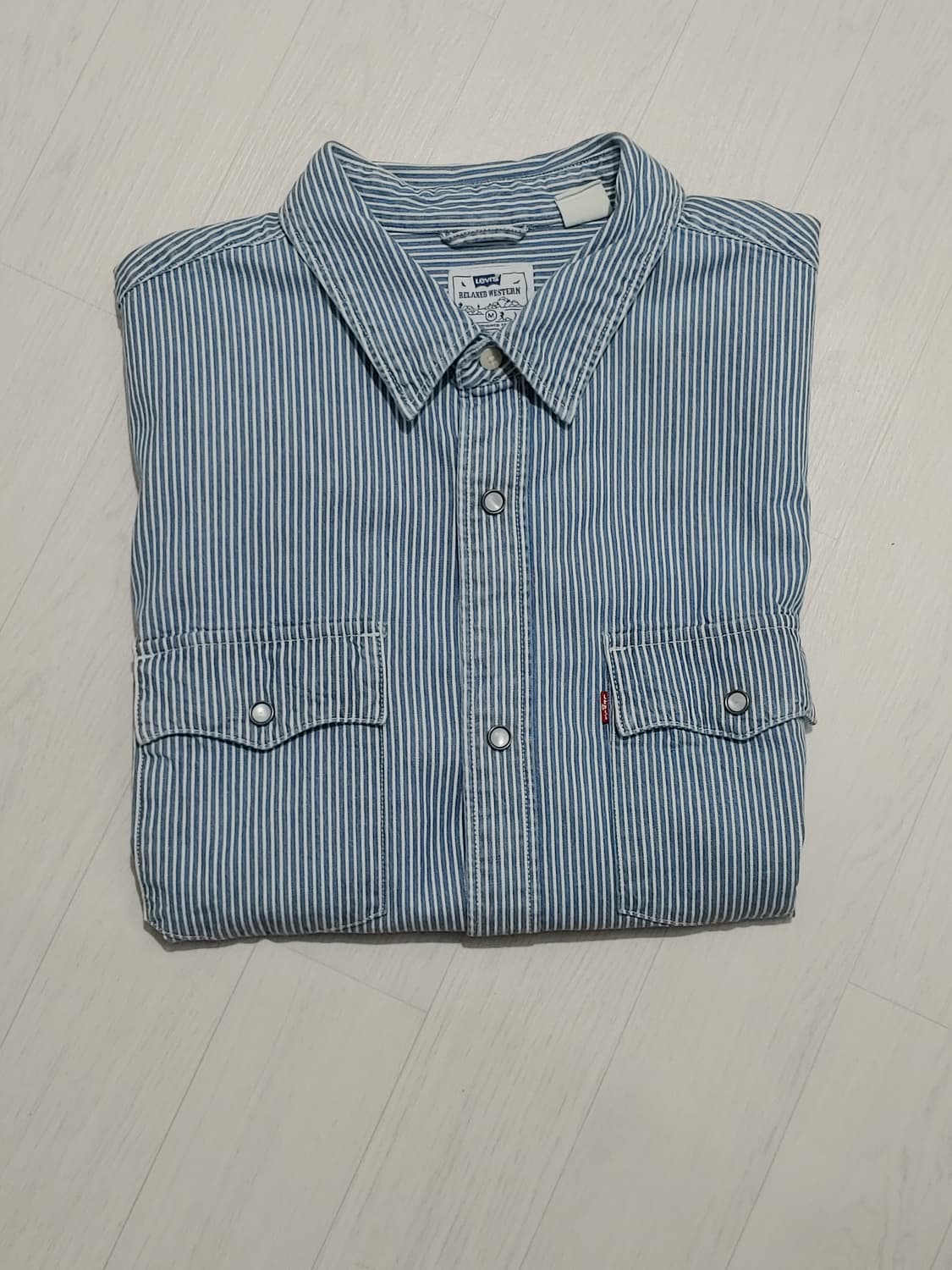 리바이스 웨스턴 반팔 셔츠 상품이미지1