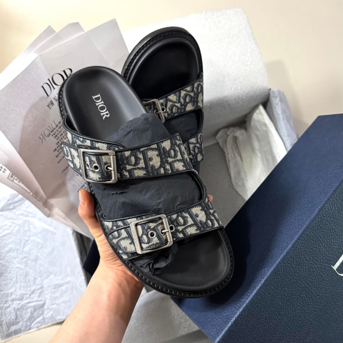 [백화점판/41]디올 오블리크 아쿠아 샌들 / 슬리퍼 상품이미지3
