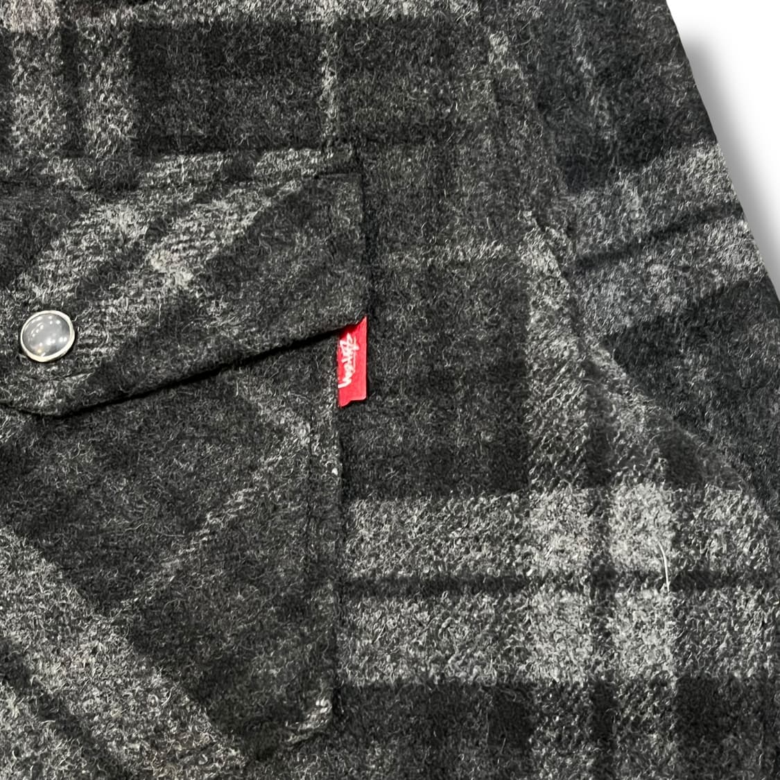  스투시 울 혼방 체크 셔츠 y13984 상품이미지5