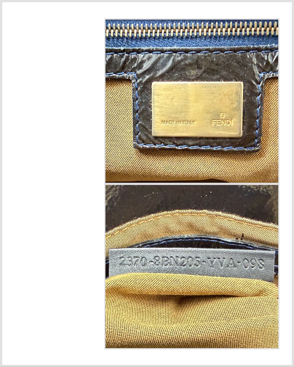 펜디 블랙 샤인 레더 스터드 숄더백 상품이미지8