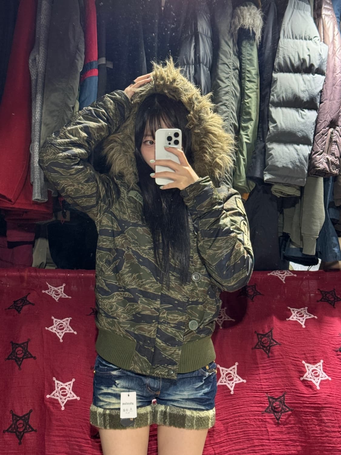 히스테릭글래머 타이거카모 N2B 밀리터리 자켓 상품이미지10