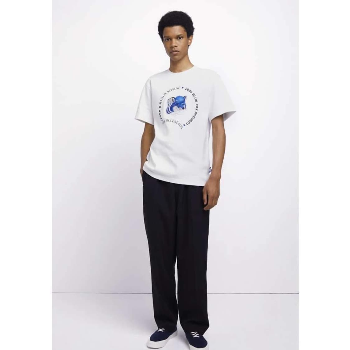 21SS 메종키츠네 x 아더 로고 화이트 티셔츠 상품이미지3