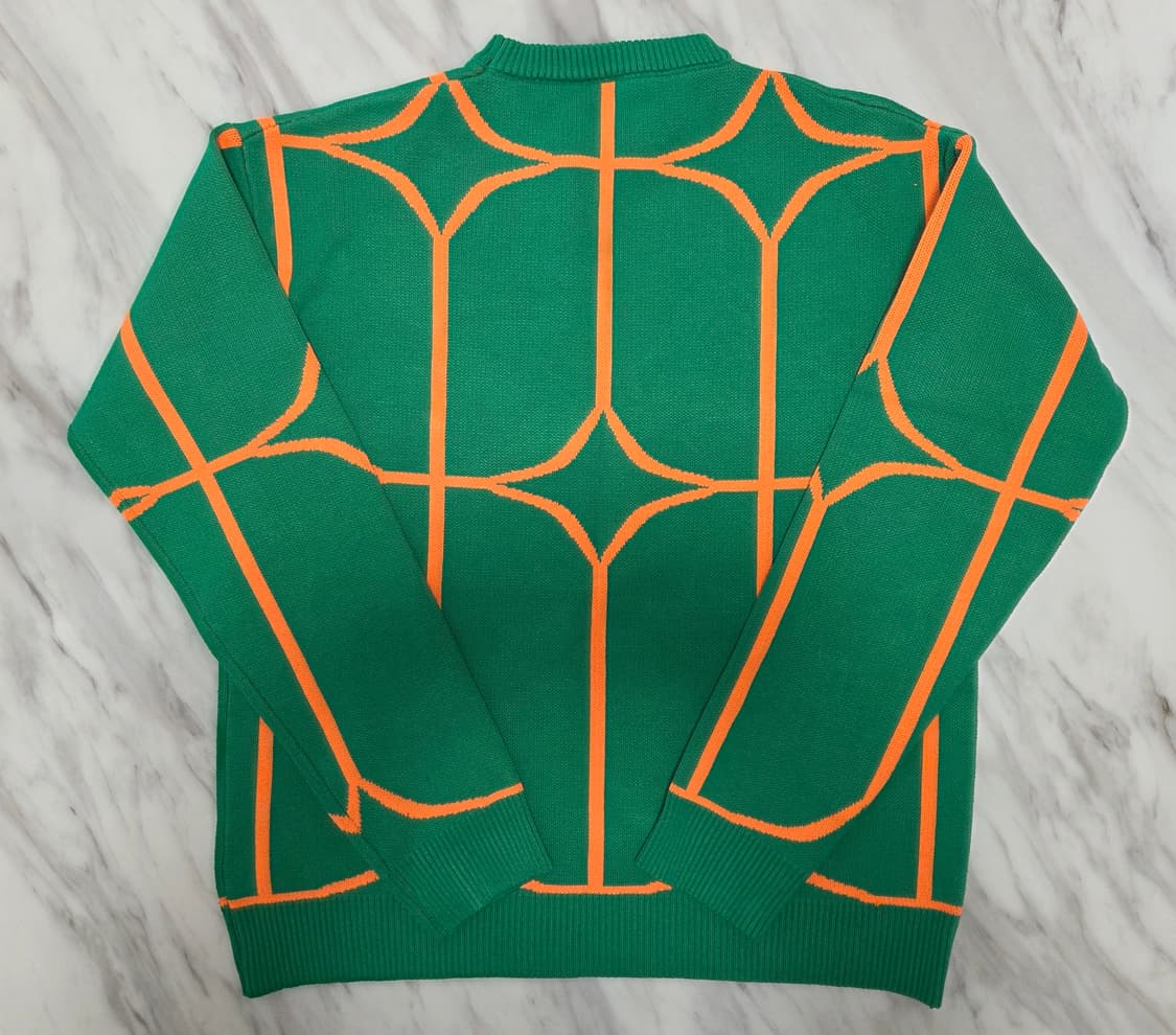 여성 패턴 크루넥 니트 상품이미지2