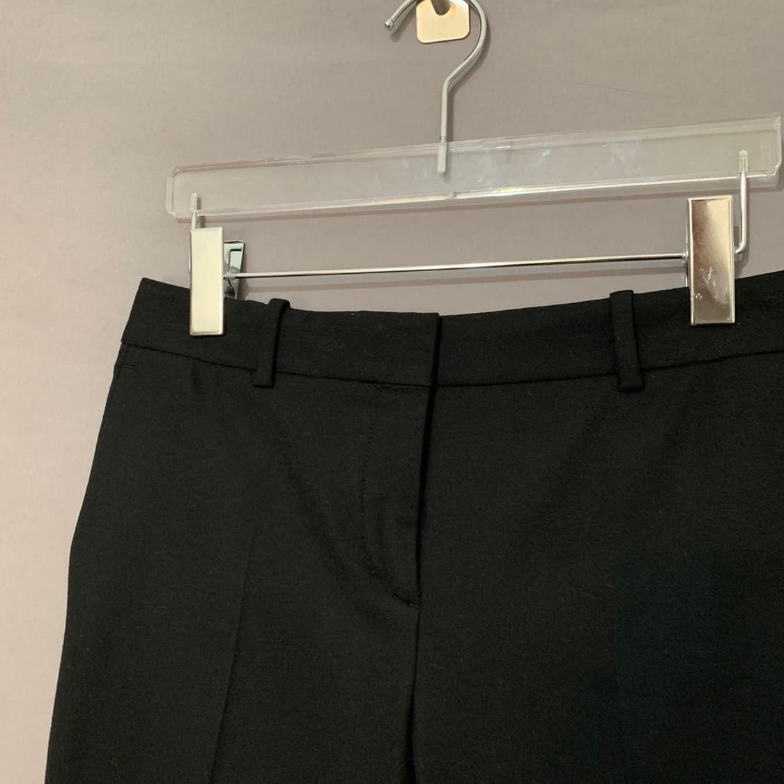 2 THEORY 띠어리 뉴퓨어 플란넬 스판 블랙 슬랙스 팬츠 상품이미지3