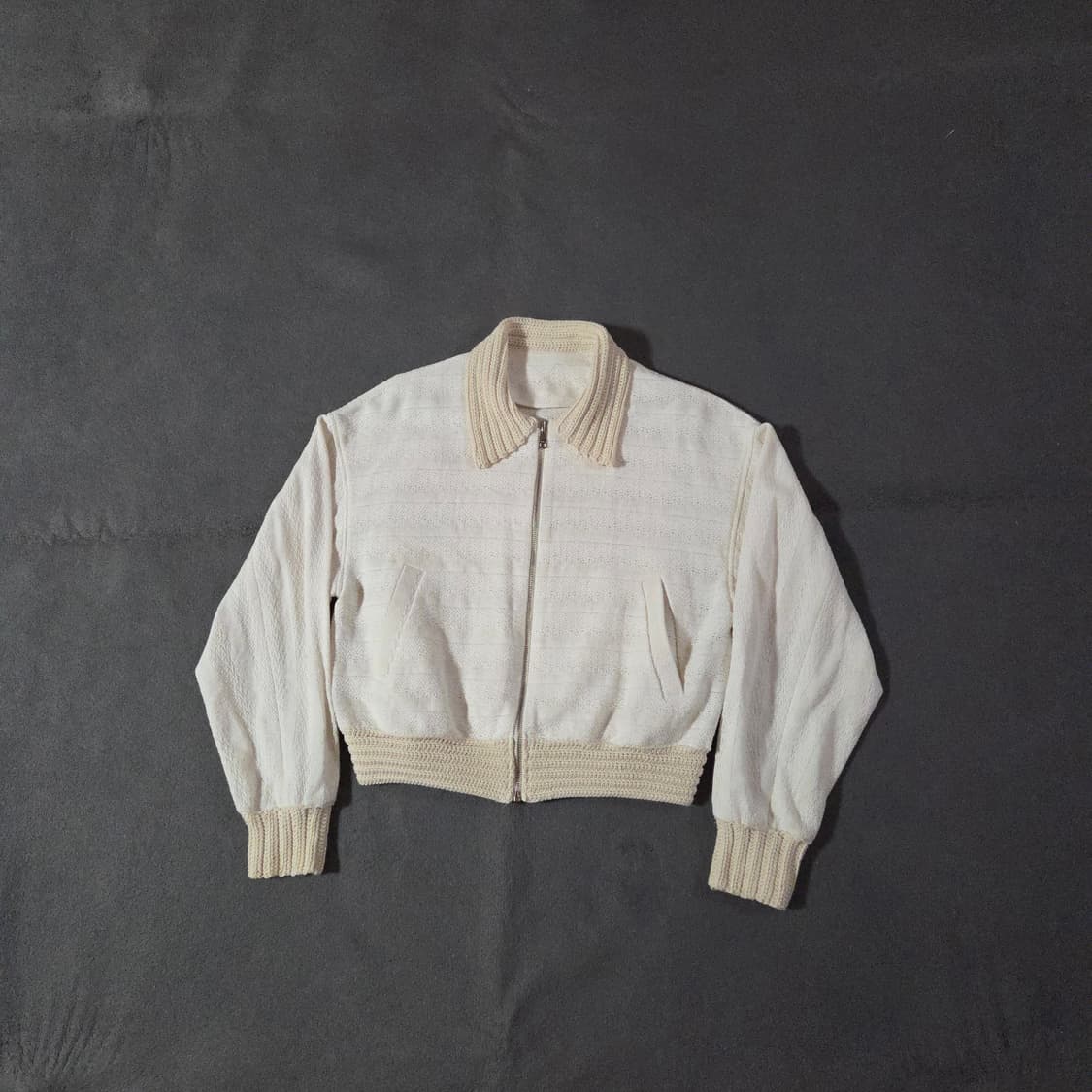 한섬 시스템 니트 집업 가디건 블루종 상품이미지5