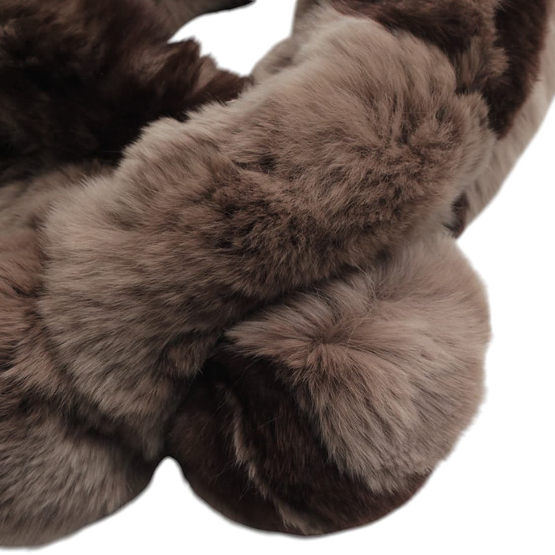 브라운 친칠라 퍼 넥 워머 상품이미지4