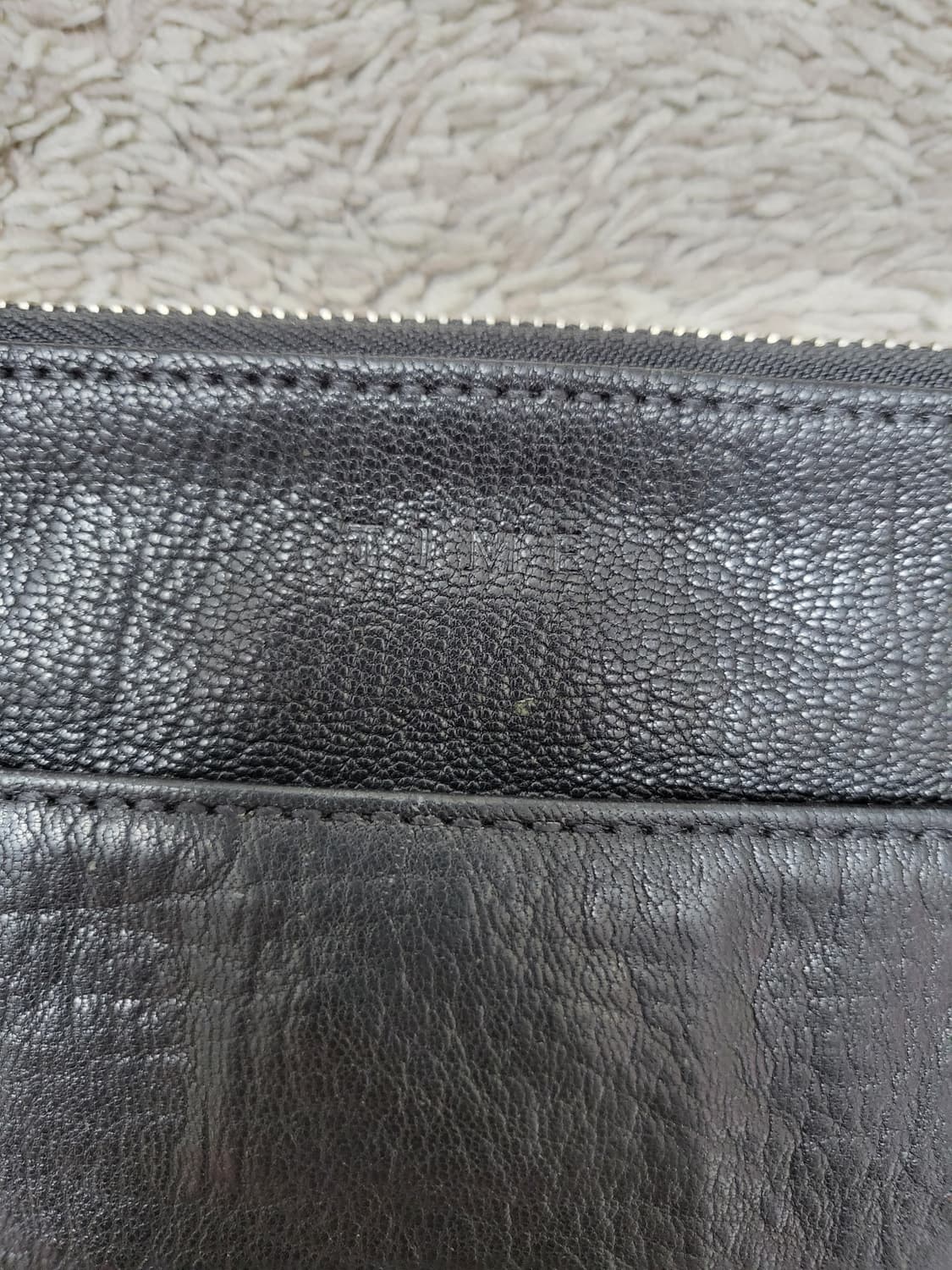 Time 포스트모던 블랙 양가죽 클러치 새제품급 상품이미지4