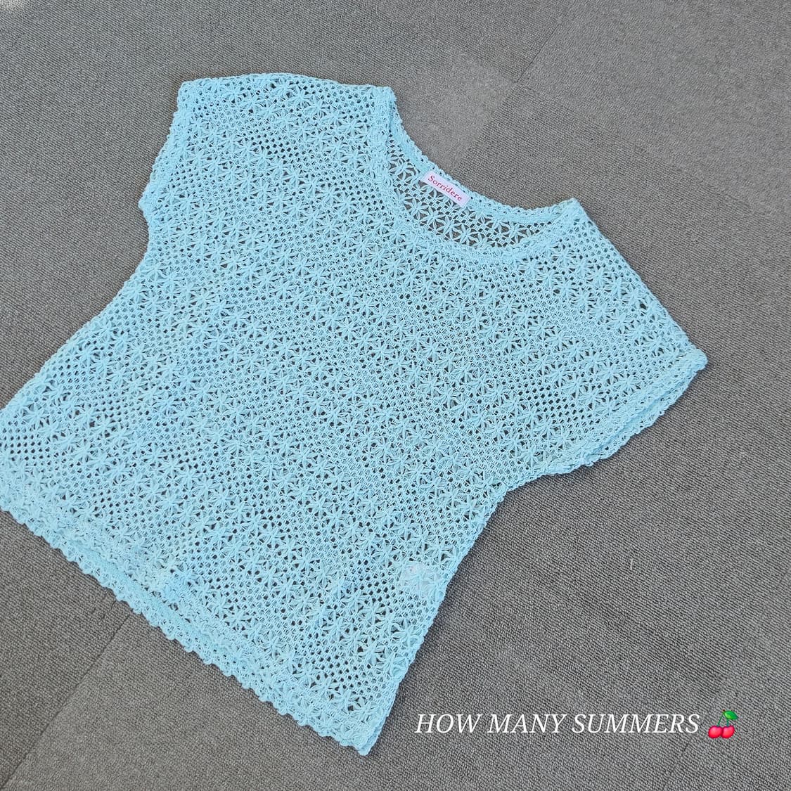 블루그린 여름 니트  상품이미지5