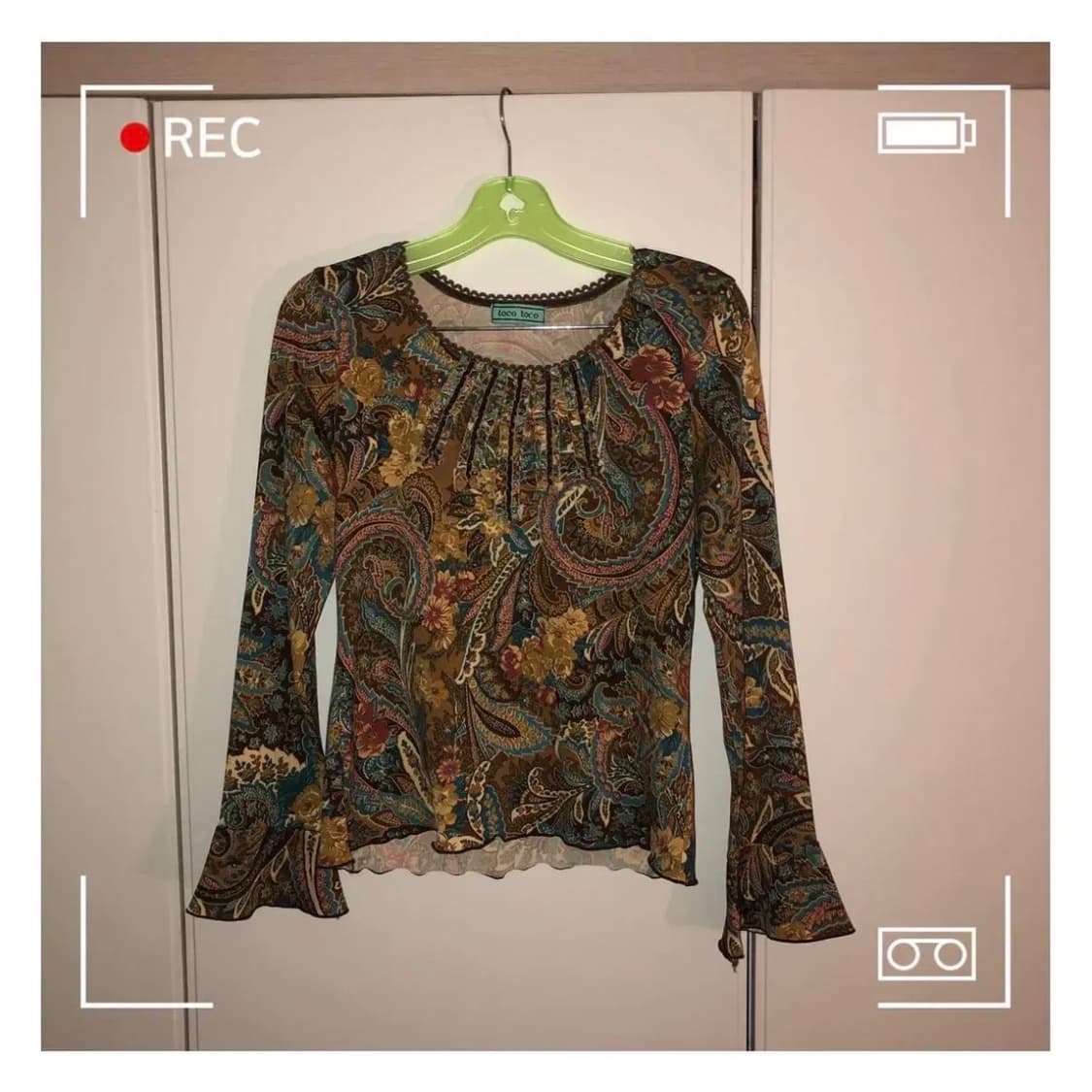 빈티지 오리엔탈 히피 에스닉 패턴 탑 상품이미지1