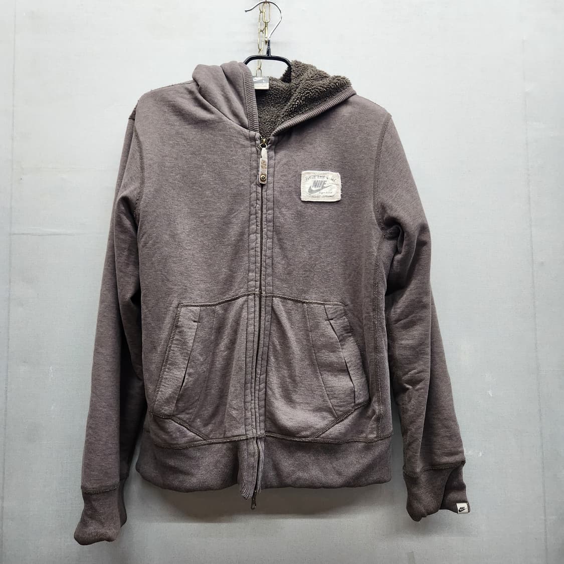 올드스쿨 나이키 스펠아웃 로고 투웨이 엘보패치 후드집업L(L)남여공용 상품이미지1