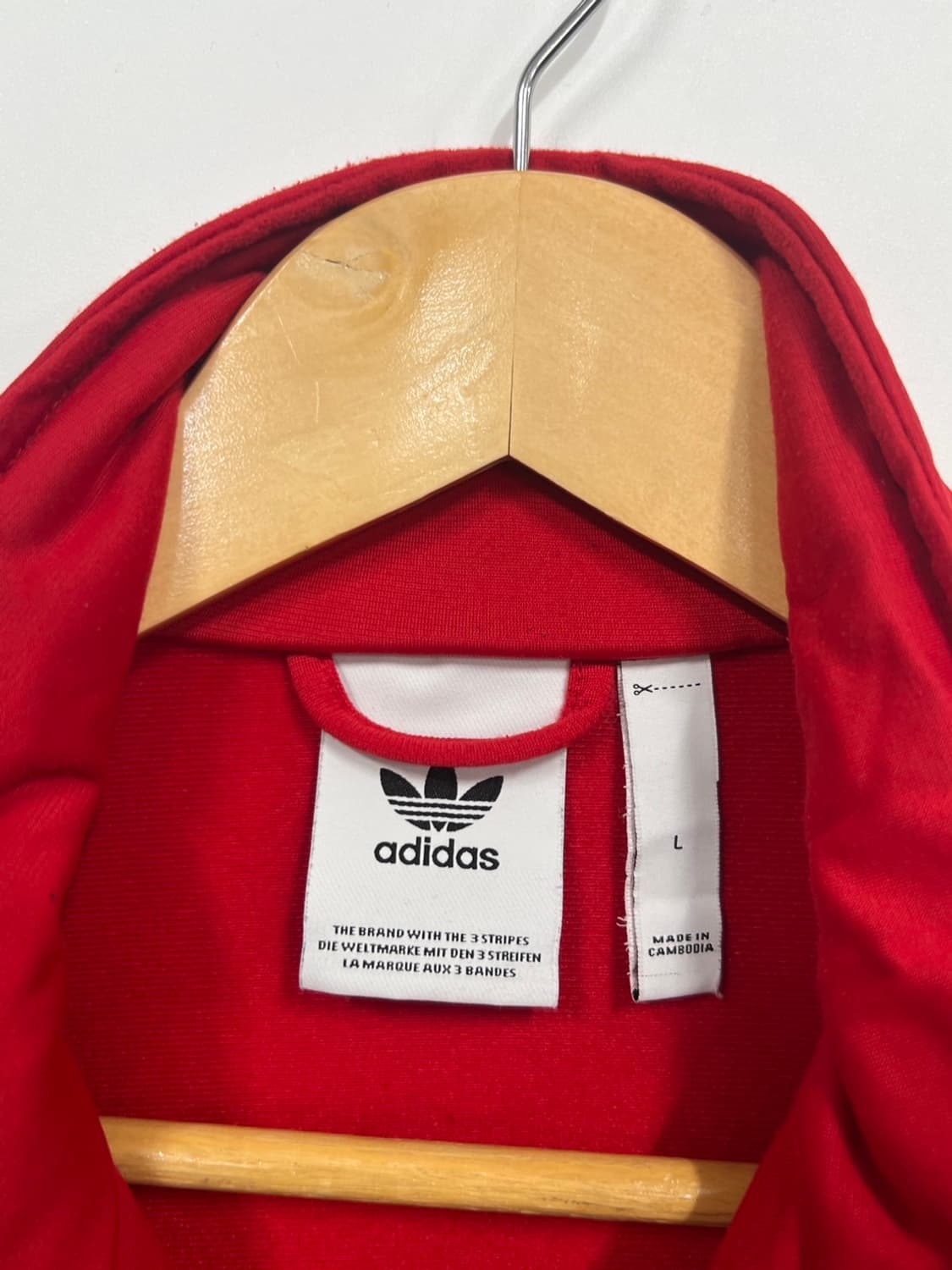 아디다스 파이어버드 트랙 레드 져지 자켓 상품이미지5