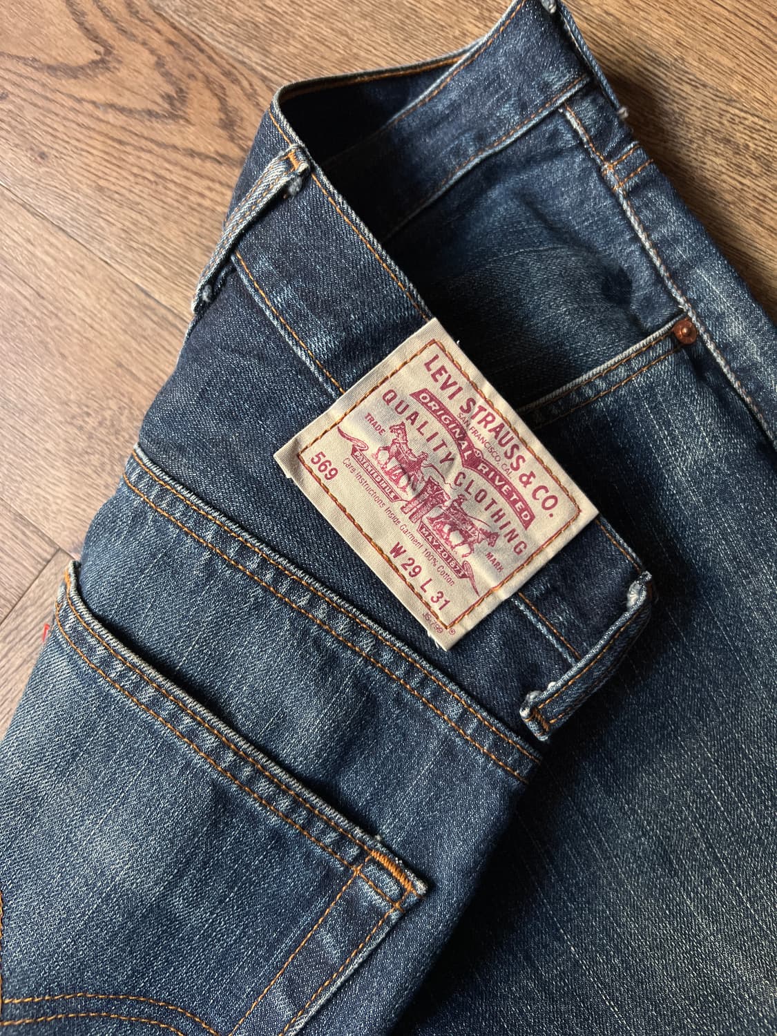[29]리바이스 569 빈티지 워싱 와이드핏 데님 팬츠 상품이미지3