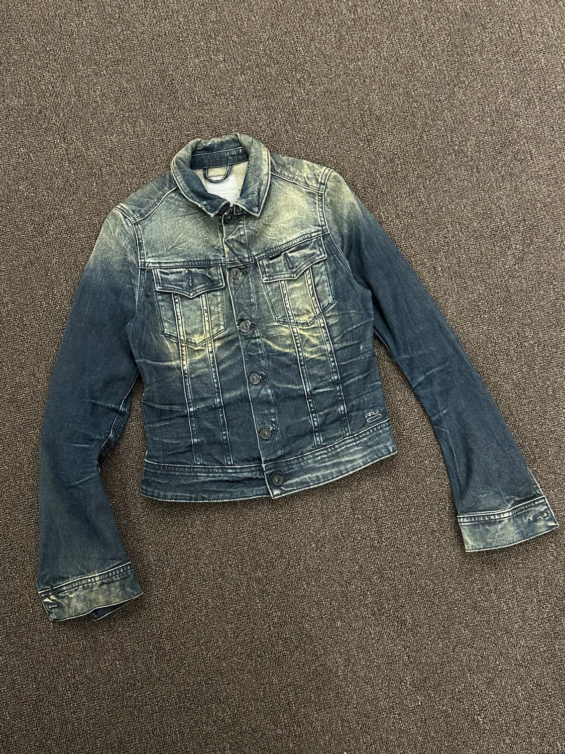 XS)G-STAR 빈티지 여성 워싱 데님 트러커 자켓 상품이미지2