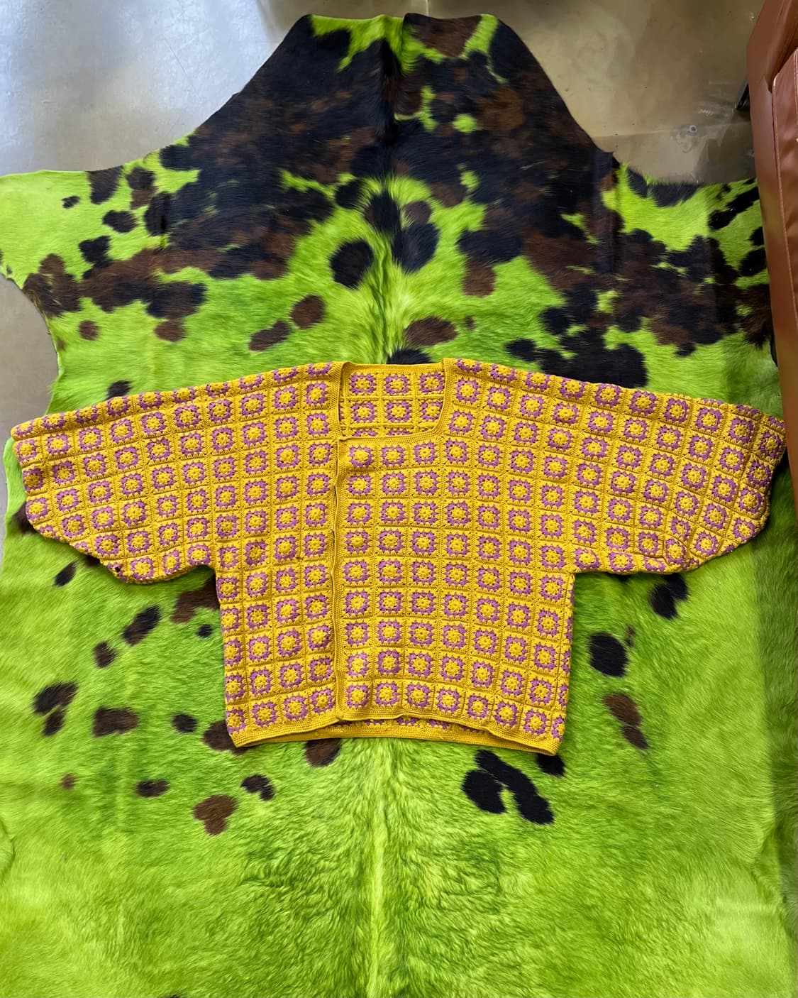 Japan Handmade Crochet Knit Cardigan 상품이미지3