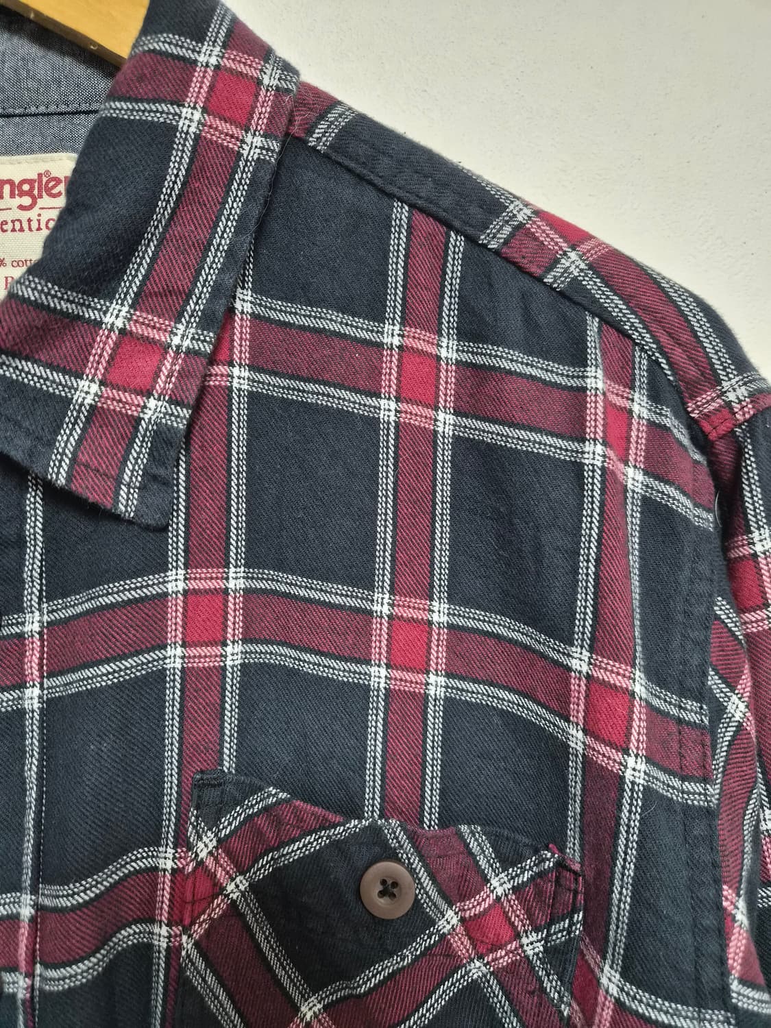 랭글러Wrangler 체크 셔츠 L사이즈 - S335 상품이미지2