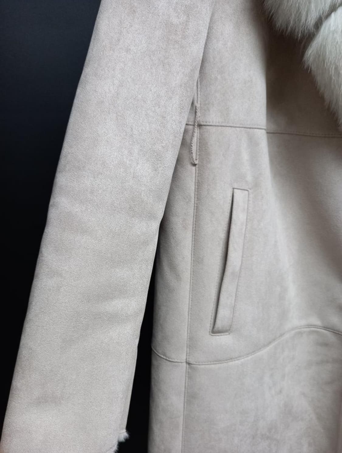 새 듀엘 사가폭스 퍼 무스탕 코트 55 상품이미지5