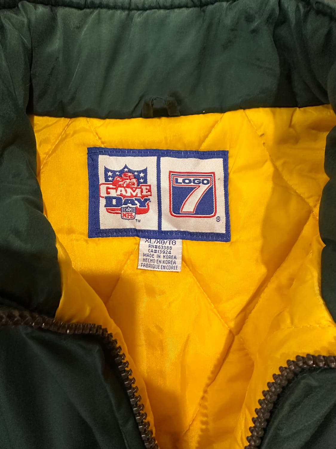빈티지 00s 그린베이 패커스 퀄팅 자켓  상품이미지3
