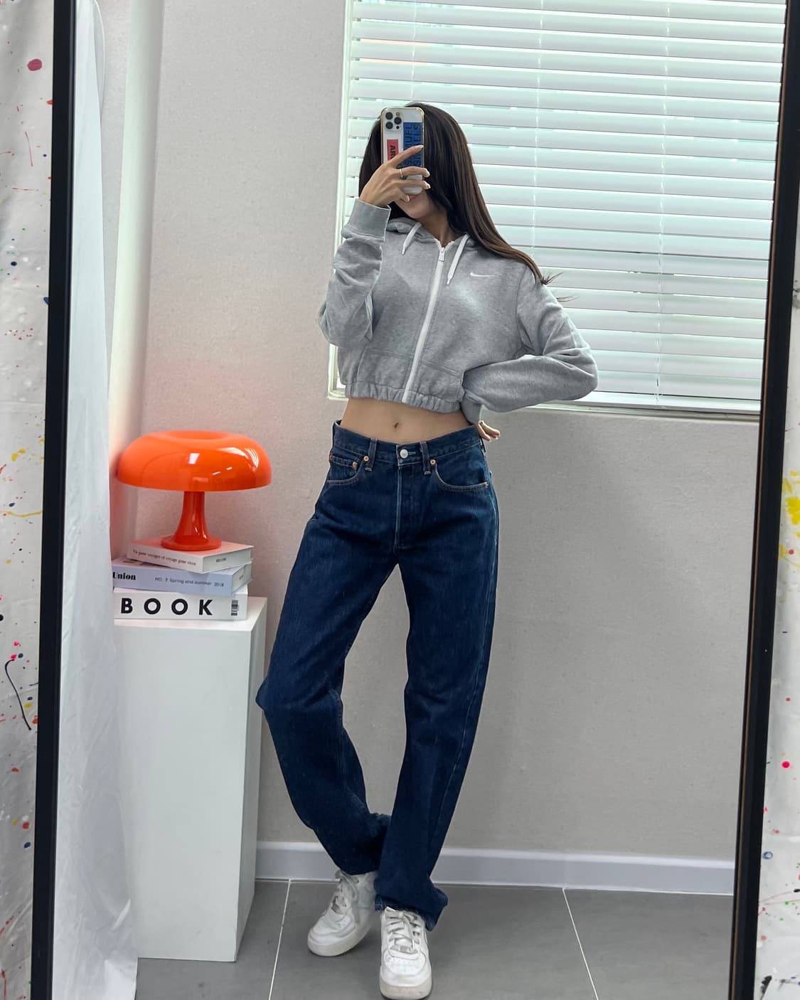 (WOMEN)나이키 크롭 후드-M1444 상품이미지4