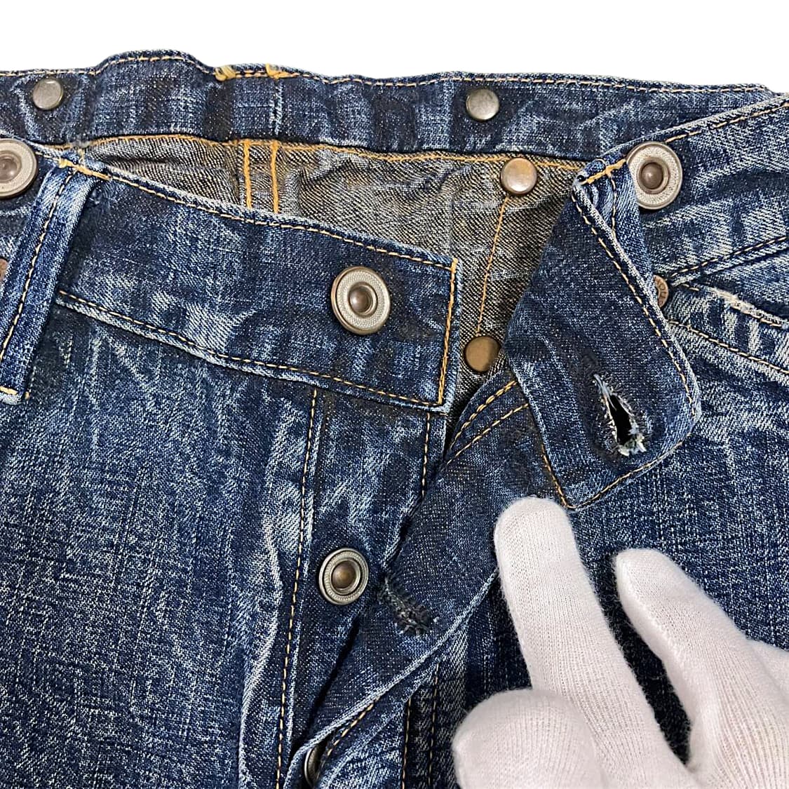 웨어하우스 덕디거 LOT. DD-02 네바다 신치백 데님 팬츠 상품이미지5