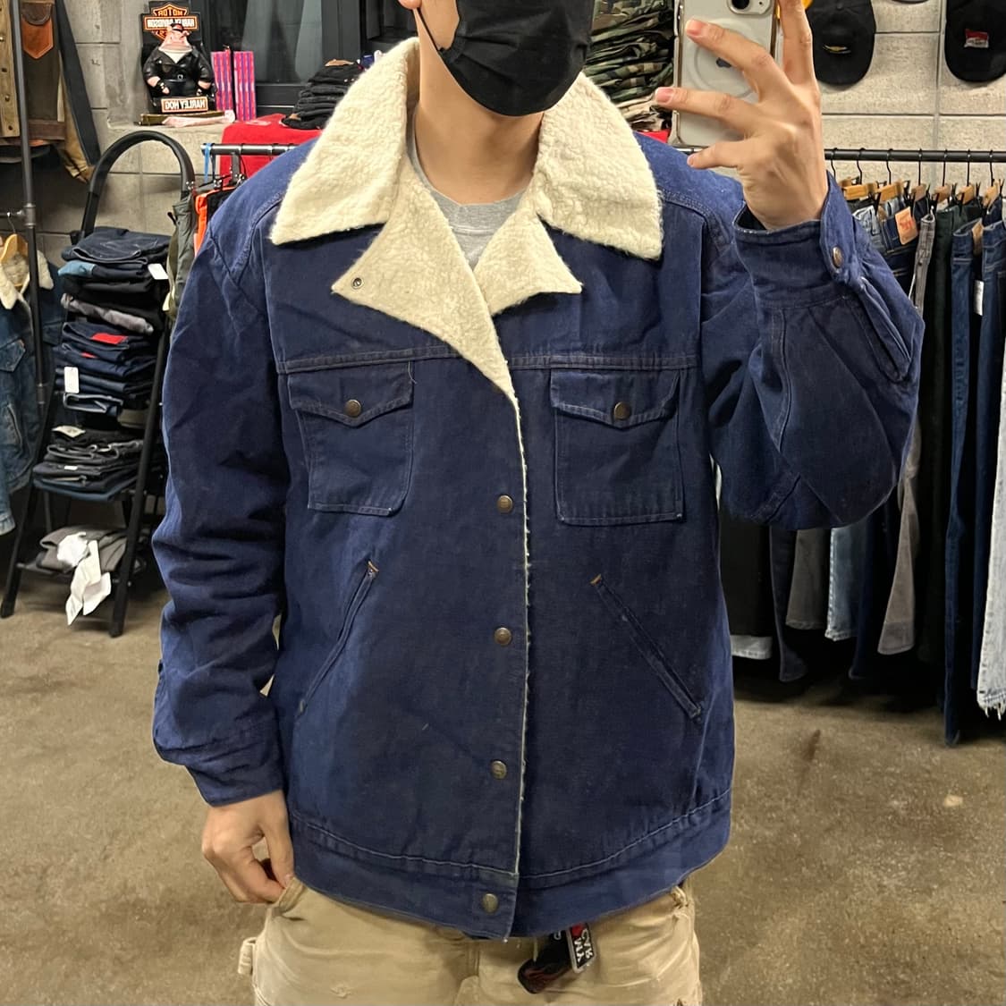 80s 디키즈 데님 쉐르파 자켓 (110) 상품이미지2