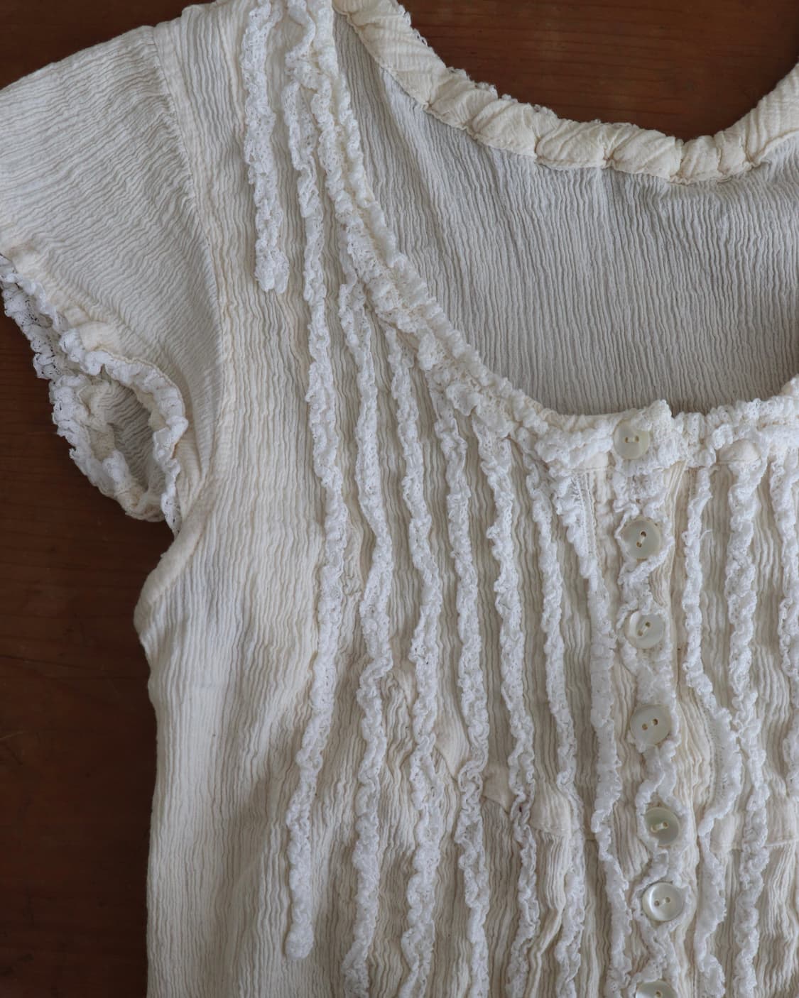 [Tsumori Chisato] Crinkle Pintuck Blouse 상품이미지10